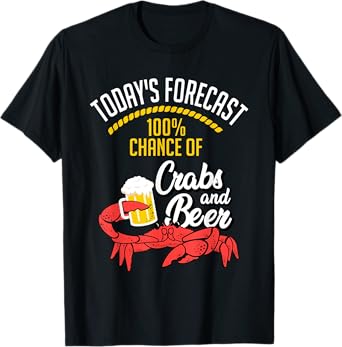 Crabs and Beer Chesapeake Blue Crab Shirt Crabbing Men Women T-Shirt