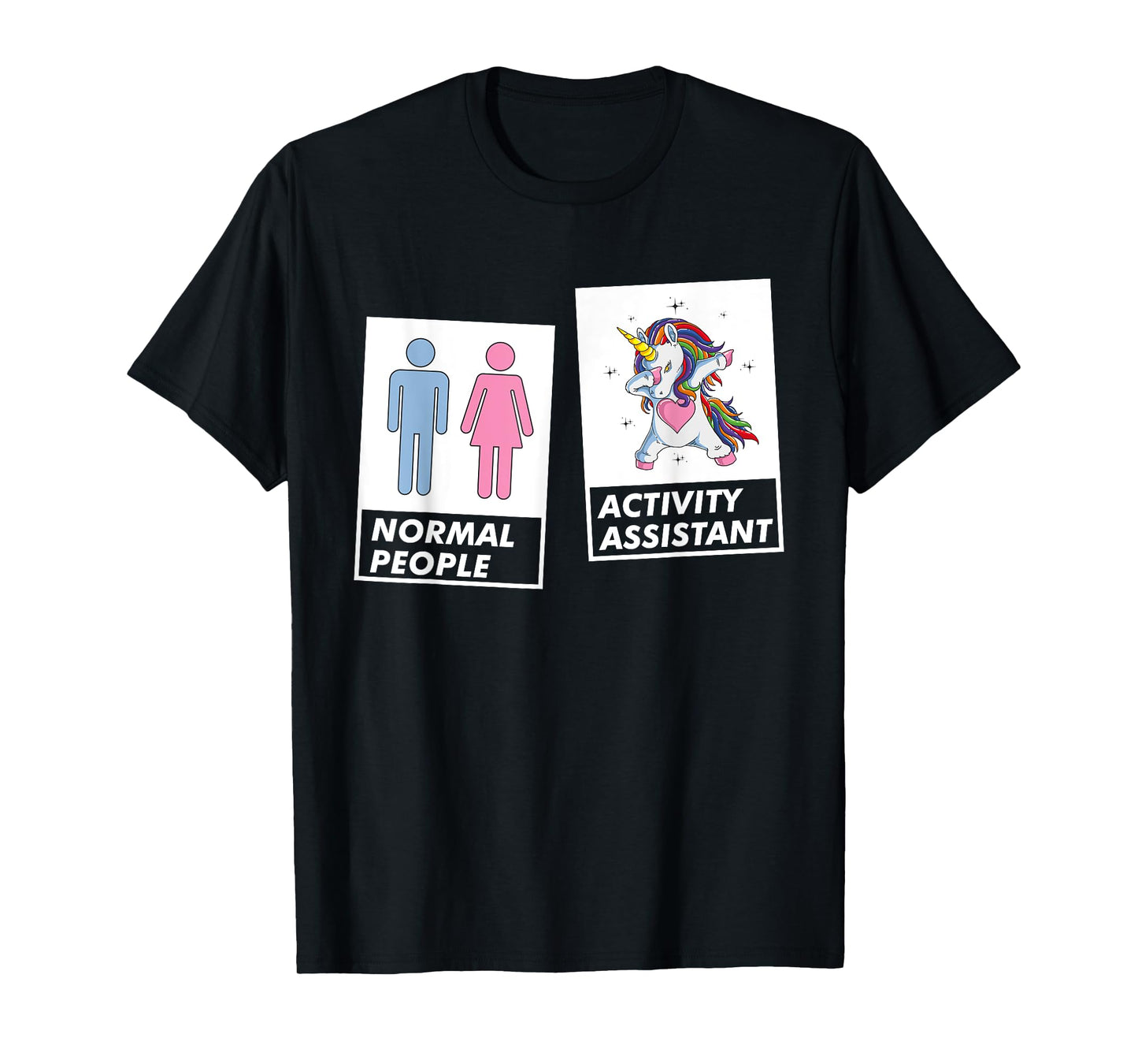 Dabbing Unicorn Activity Assistant Coordinator Professional T-Shirt