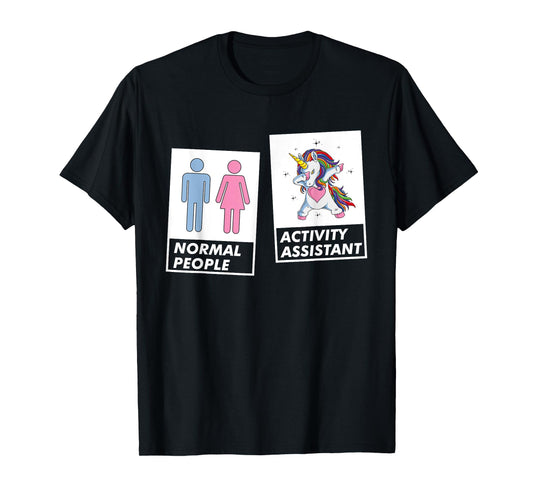 Dabbing Unicorn Activity Assistant Coordinator Professional T-Shirt