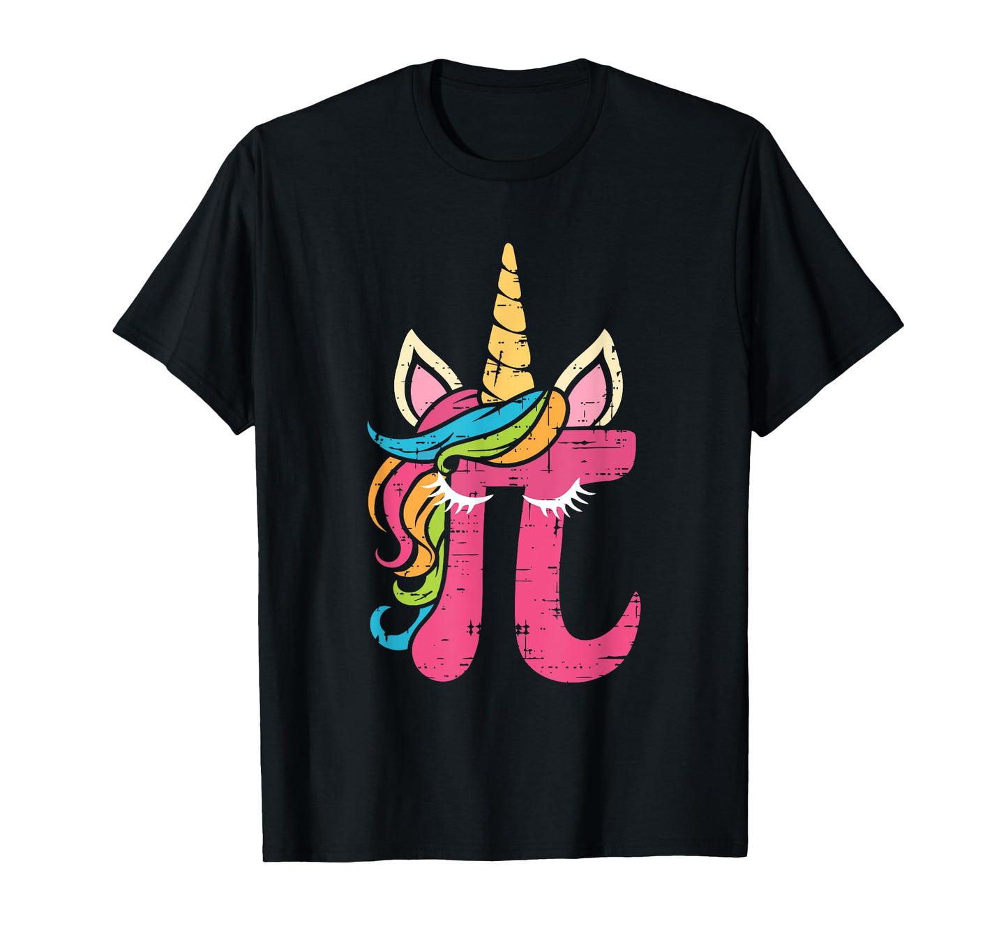 Cute Unicorn Pi Day 3.14 Math Number Pi Math Pun Girls Kids T-Shirt