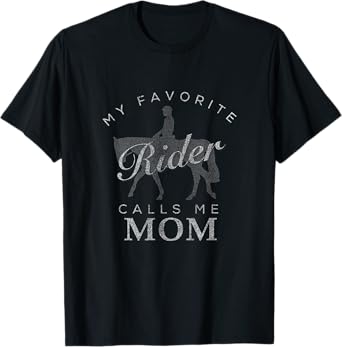 Horse Riding Mom and Son Daughter TShirt for Women T-Shirt