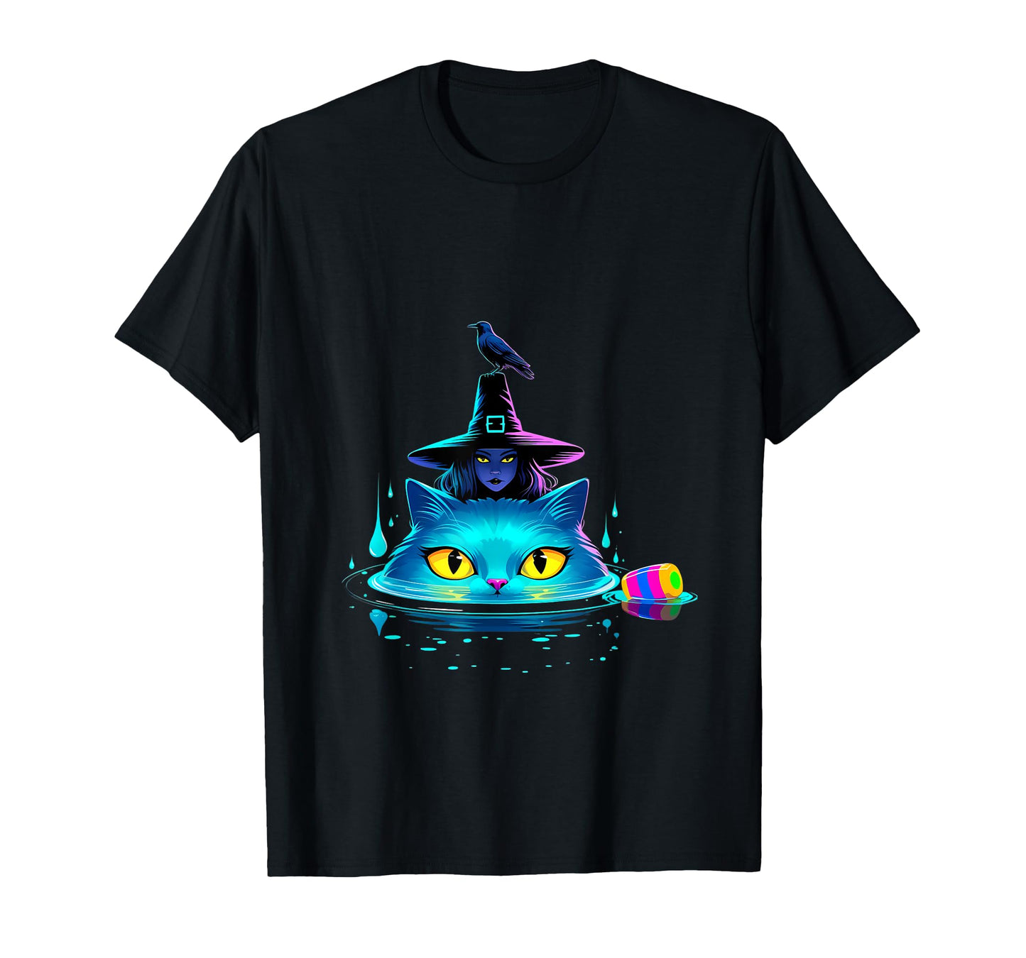 Cute Derpy Tiger and Bird Japanese Art T-Shirt