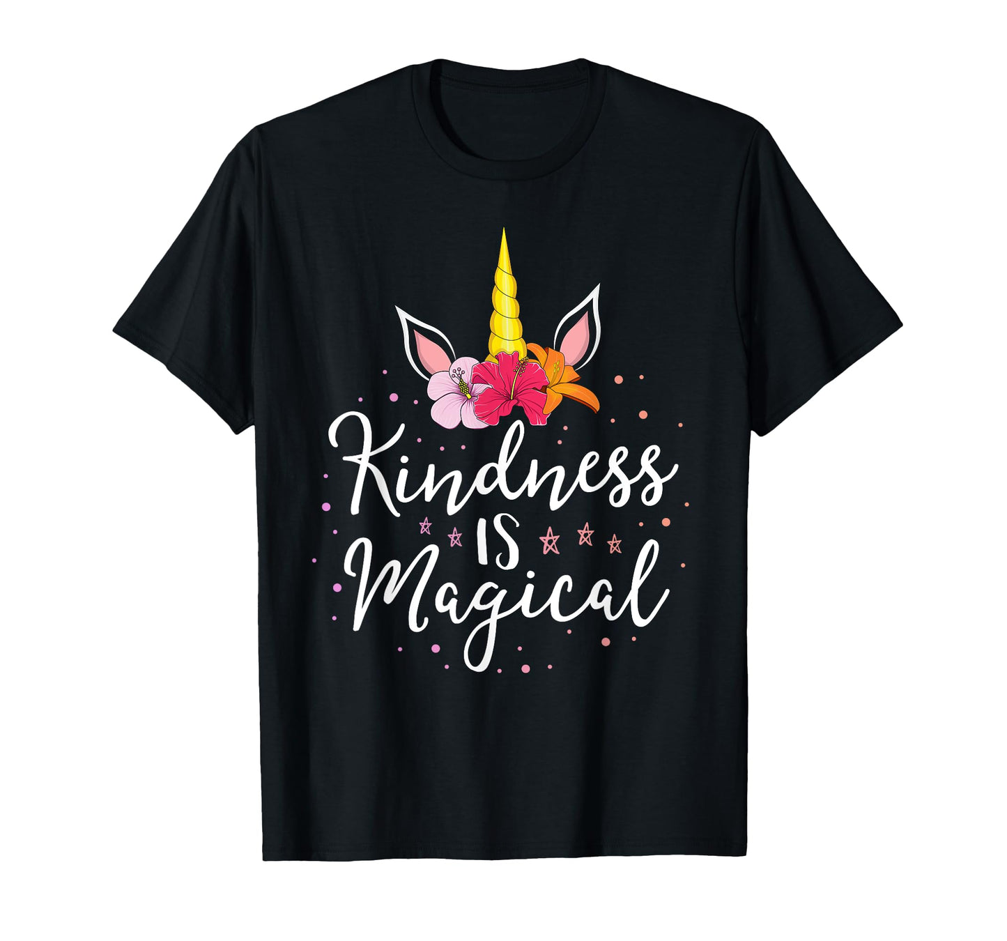 Kindness Is Magical Teacher Kind Anti Bullying Unicorn T-Shirt