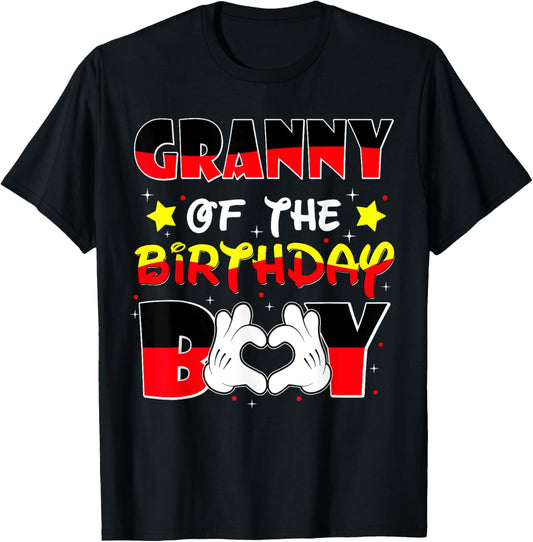 Grandy Of The Birthday Boy Shirt matching Grandson Family T-Shirt