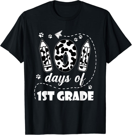 101 Days 1st Grade School 100th Day Dog 100 Days Students T-Shirt