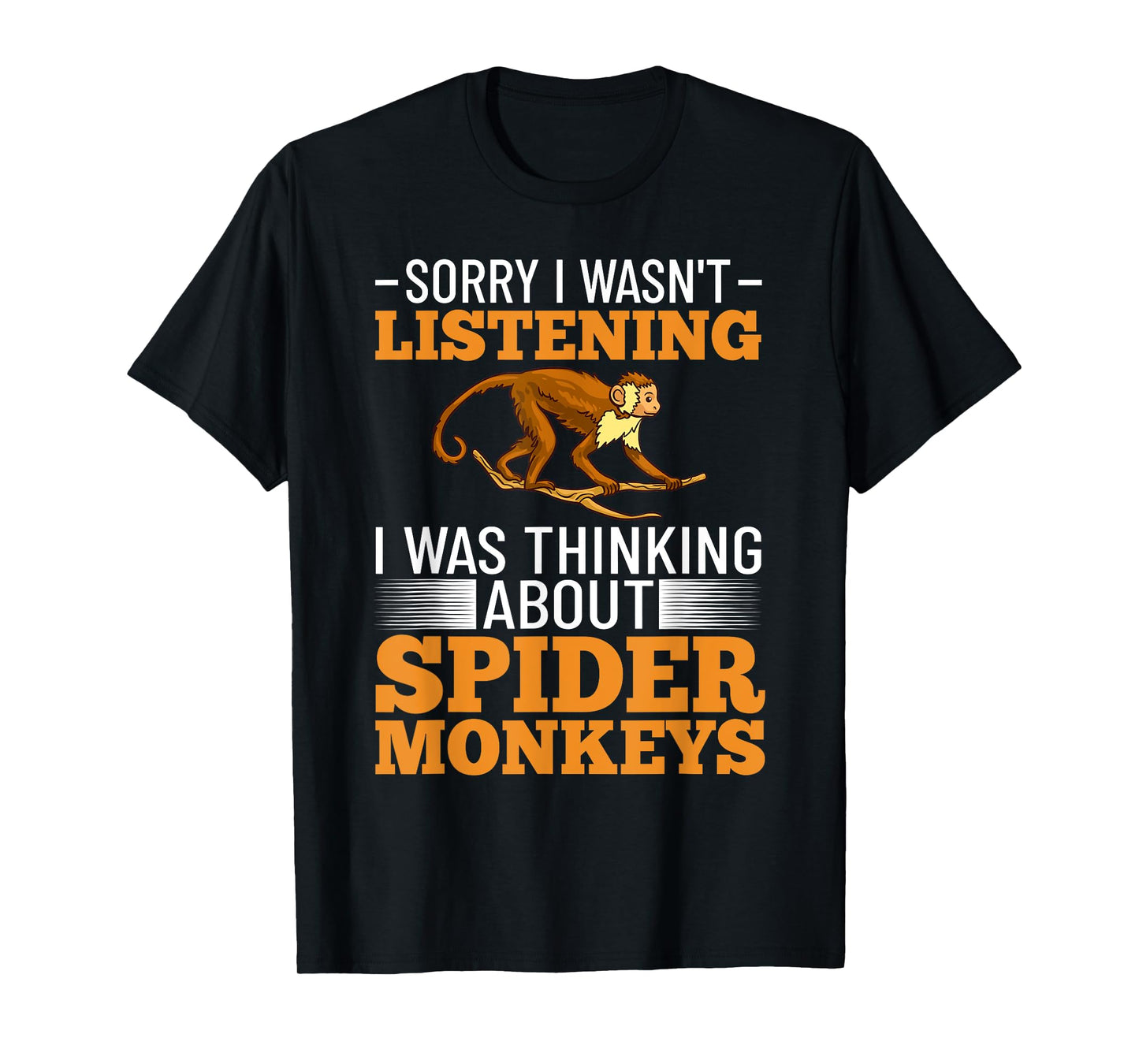 Spider Monkey Funny Animals Cute Pet T-Shirt