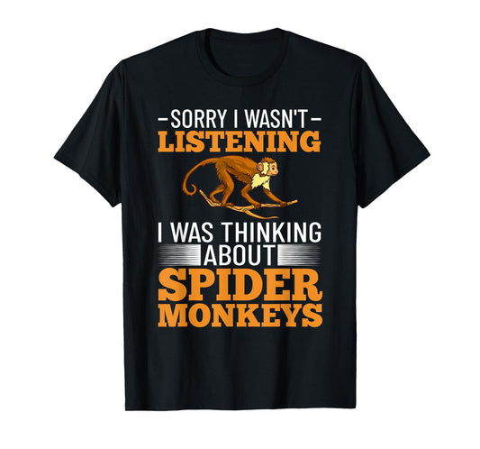 Spider Monkey Funny Animals Cute Pet T-Shirt