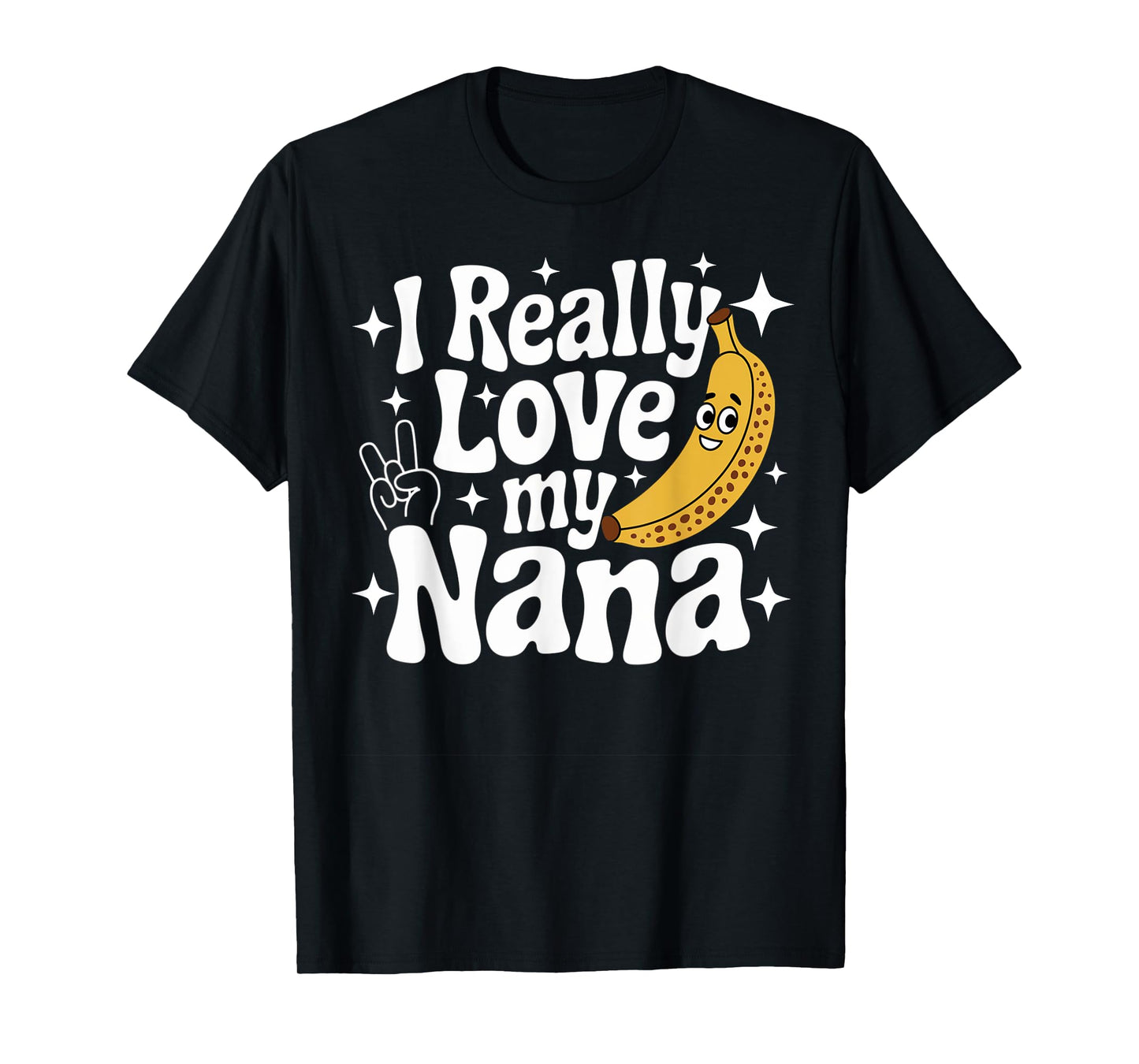 Cute Funny Banana Nana Toddler Kid I Really Love My Nana T-Shirt
