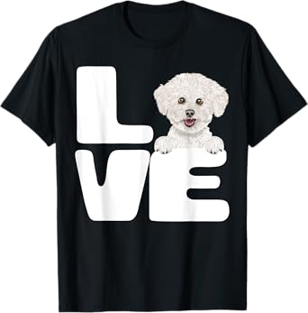 I Love My Bichons Frise Dog Lover T-Shirt