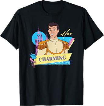 Disney Cinderella Retro Couples Matching Her Prince Charming T-Shirt