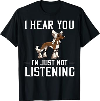 Chinese Crested Powderpuff Dog Gift Puppies Owner Lover T-Shirt