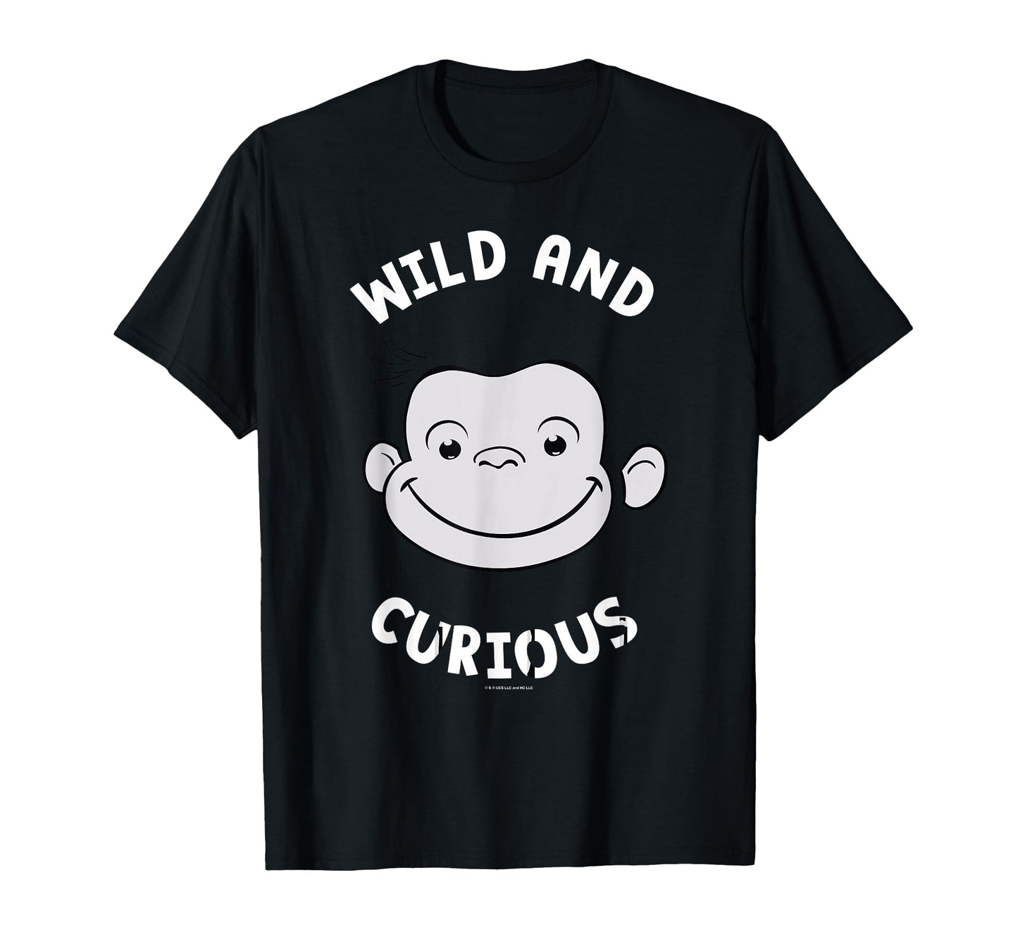 Curious George Wild and Curious Big Face T-Shirt