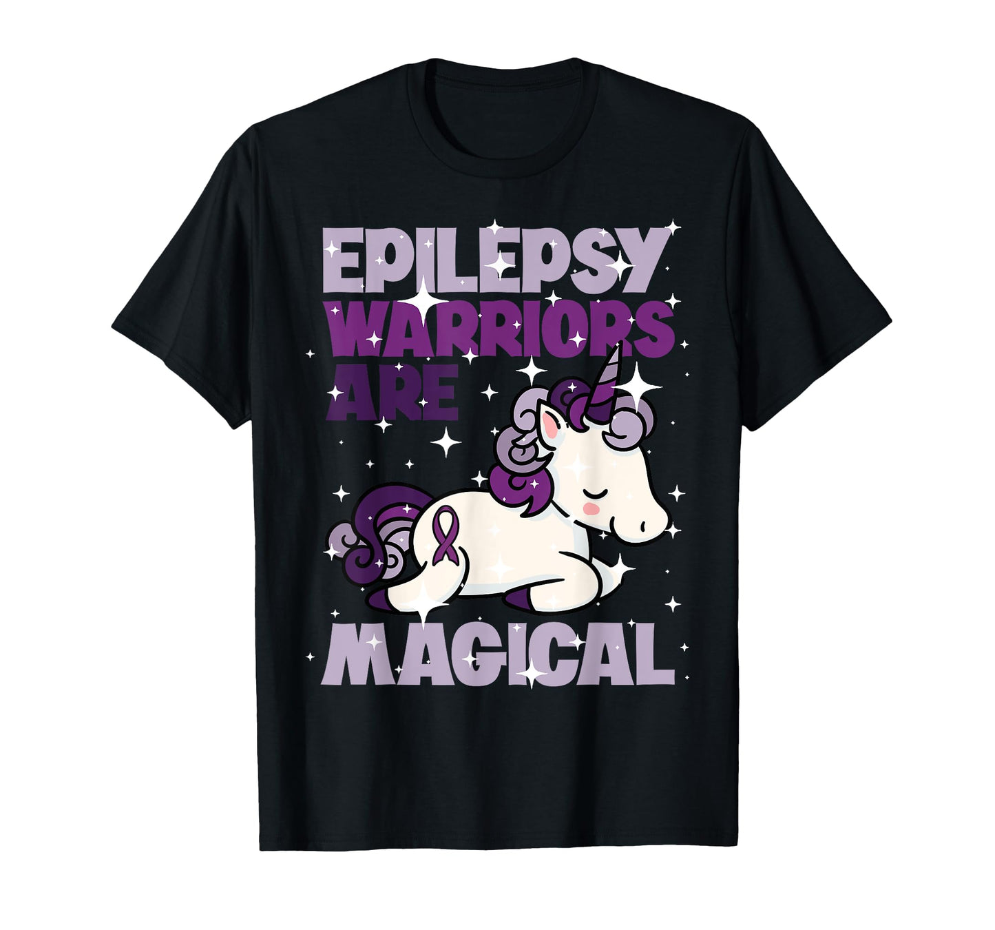Epilepsy Warrior Epileptic Day Purple Unicorn Lover Gift T-Shirt