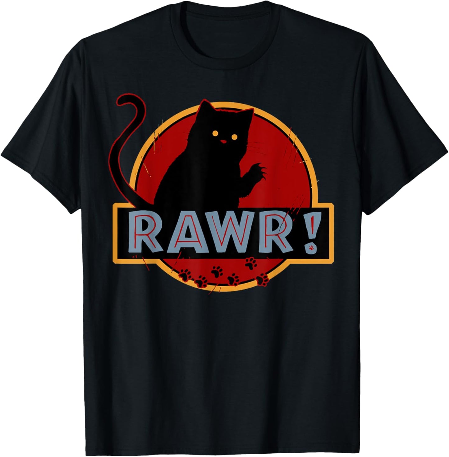 Funny Vintage Kitty Cat Lover Rawr Kitty Cat Vintage T-Shirt