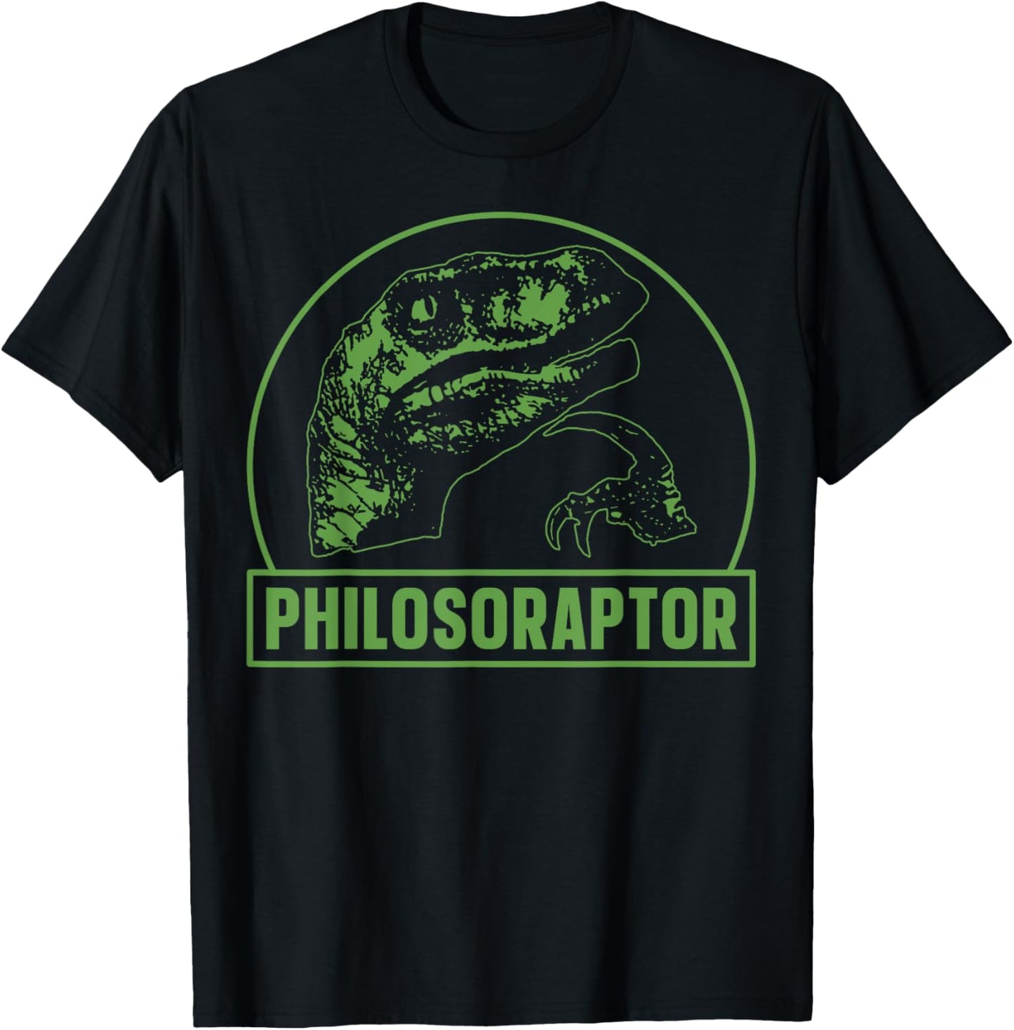 Philosoraptor Funny Philosophy Meme Velociraptor Dinosaur T-Shirt