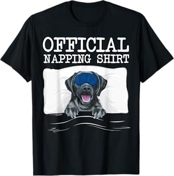 Sleeping Black Labrador Retriever Sleep Official Napping T-Shirt