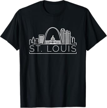 St. Louis, Missouri City Skyline T-Shirt