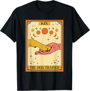 Dog Training Positive Reinforcement Dog Trainer Tarot Card T-Shirt