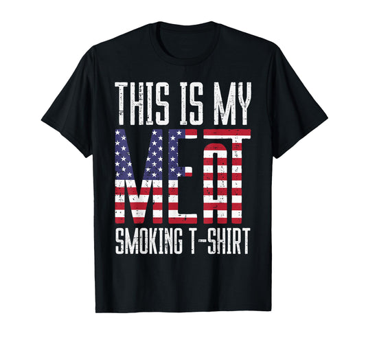 My Meat Grill Shirt US Flag Bbq Barbecue Patriot Men Women T-Shirt