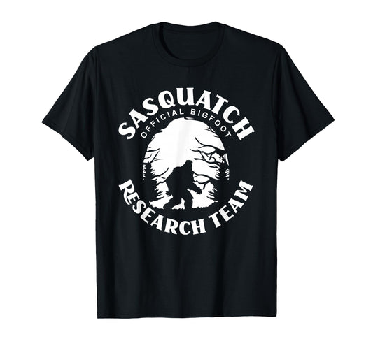 Finding Sasquatch Bigfoot Research Team Funny Bigfoot T-Shirt
