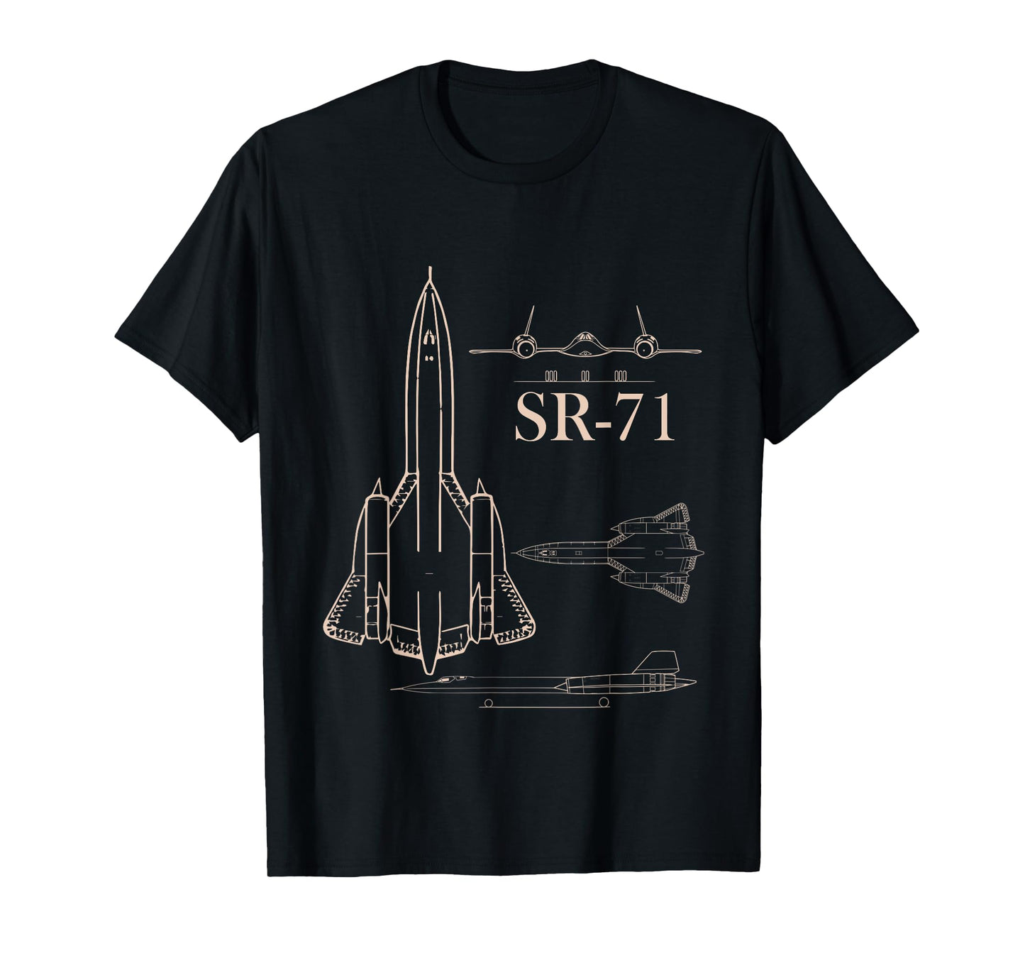 Military Jet SR-71 Blackbird Pilot Airman T-Shirt T-Shirt
