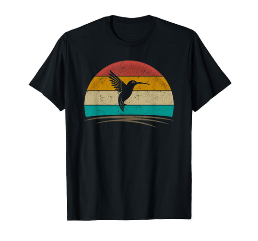 Retro Hummingbird Shirt Bird Watching Bird Hummingbird Lover T-Shirt