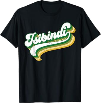 Isibindi - Colorful Groovy Retro Style School Spirit Wear T-Shirt