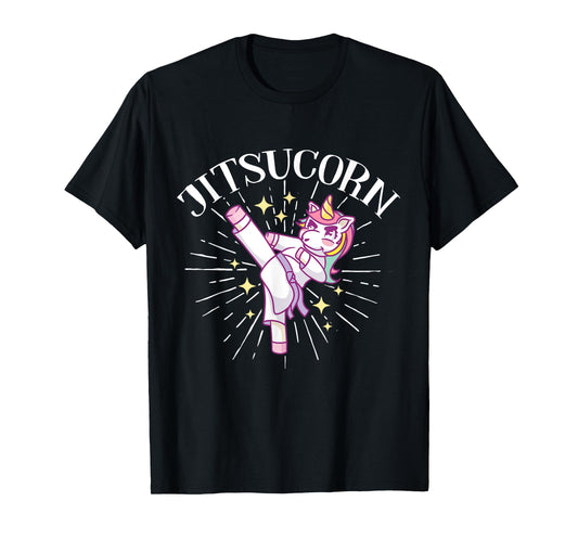 Brazilian Jiu Jitsu MMA Bjj Hugger Unicorn Jitsucorn T-Shirt