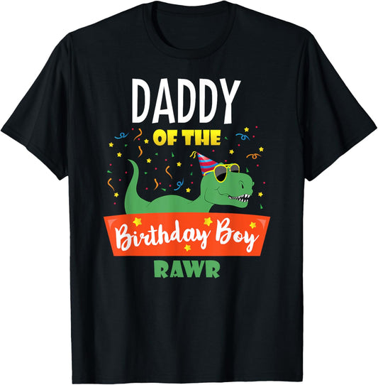 Daddy Dinosaur Funny Cute Birthday Boy Family Matching Dino T-Shirt
