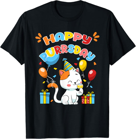 Happy Birthday Cat Kitten Lover Funny Cute Kitty Pet Owner T-Shirt
