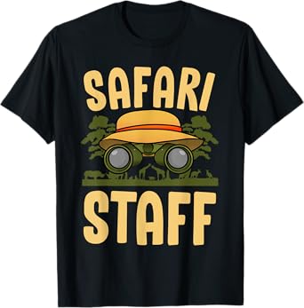 Safari Staff Art For Men Women Zookeeper Costume Zoo Jungle T-Shirt