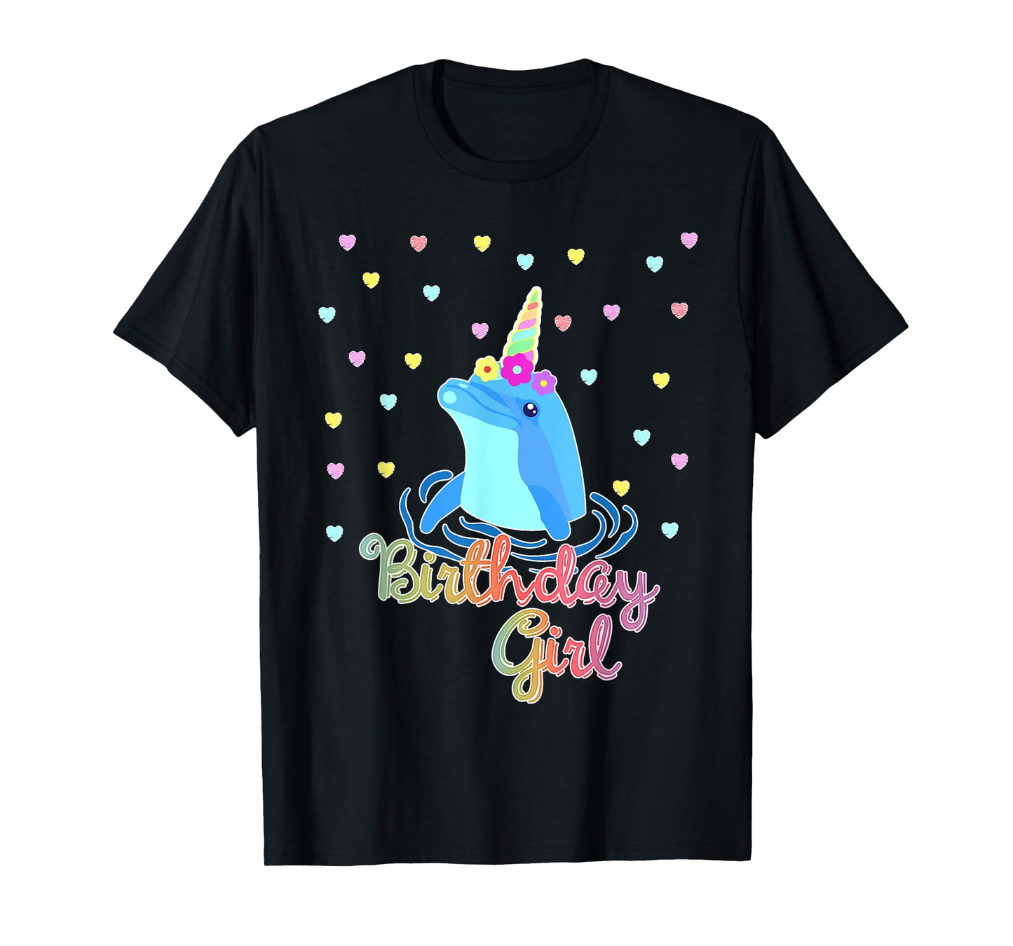 Dolphin Unicorn Birthday Party Outfit T-Shirt