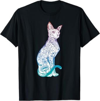 Stay Weird - Pastel Goth Sphynx Cat - Tattoo Kitten T-Shirt