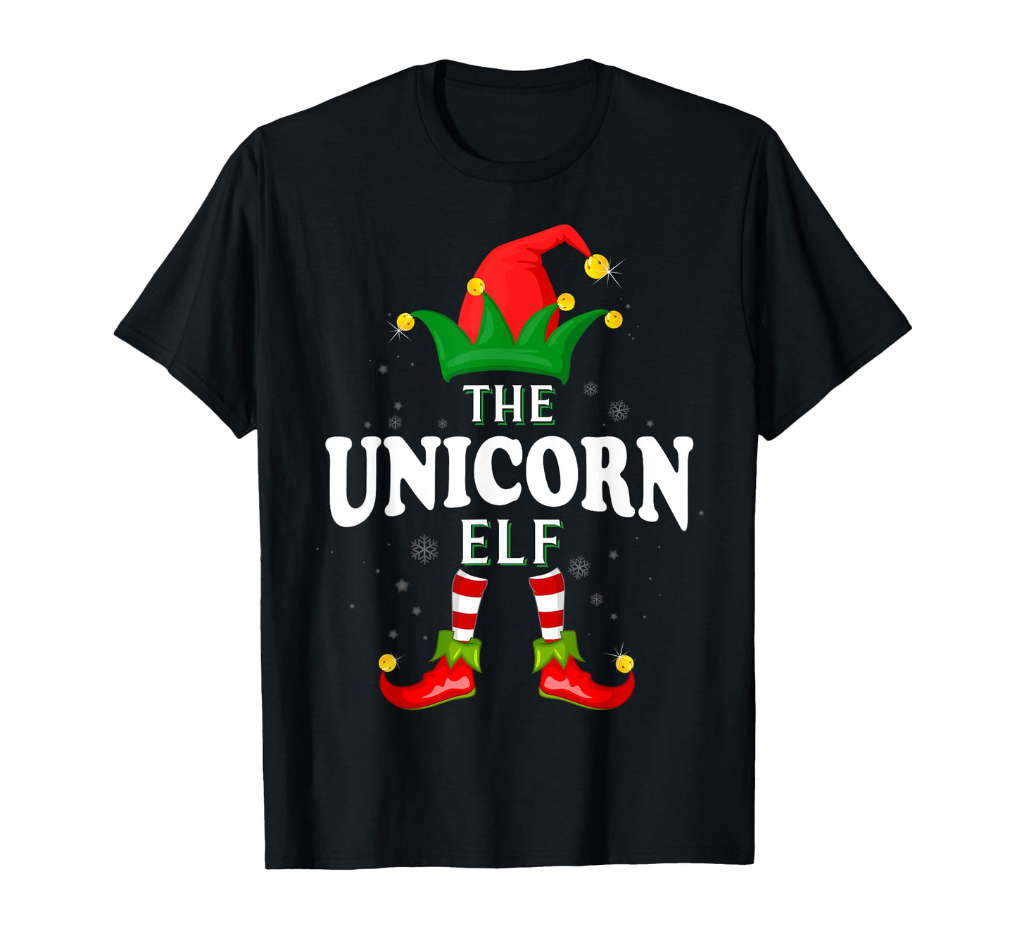 Xmas Unicorn Elf Family Matching Christmas Pajama T-Shirt