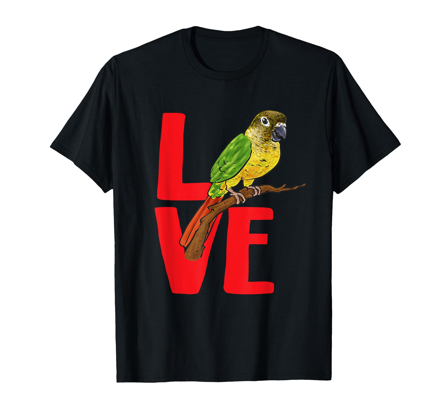 Green Cheek Conure Love Parrot Bird Conure T-Shirt
