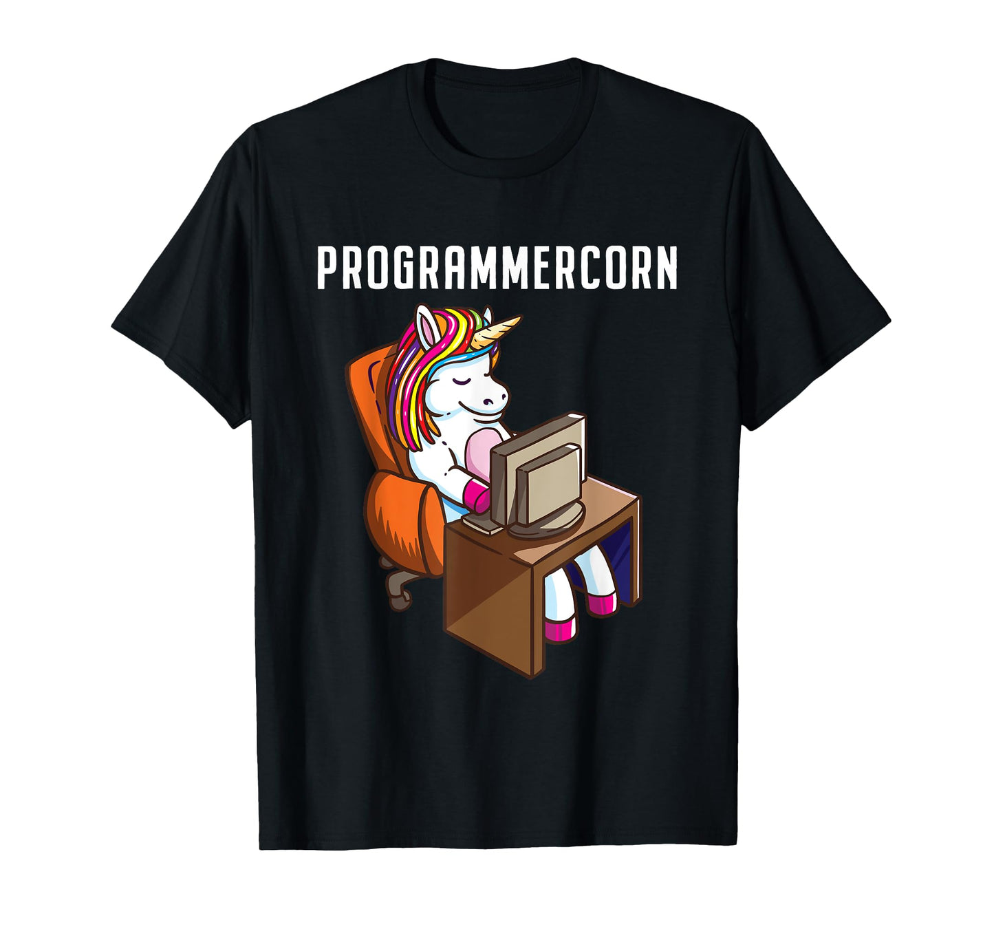 Funny Programmer Unicorn Programming Coding Nerd Girls Gift T-Shirt