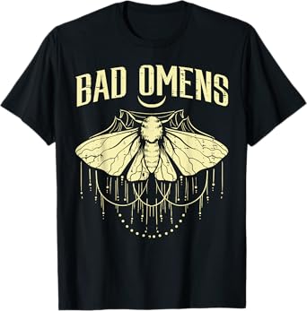 Moth Bad Omens Funny Myth Superstitions Women Men Kids Youth T-Shirt