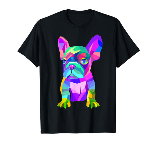 Colored Dog Frenchie Breed, Cute French Bulldog T-Shirt