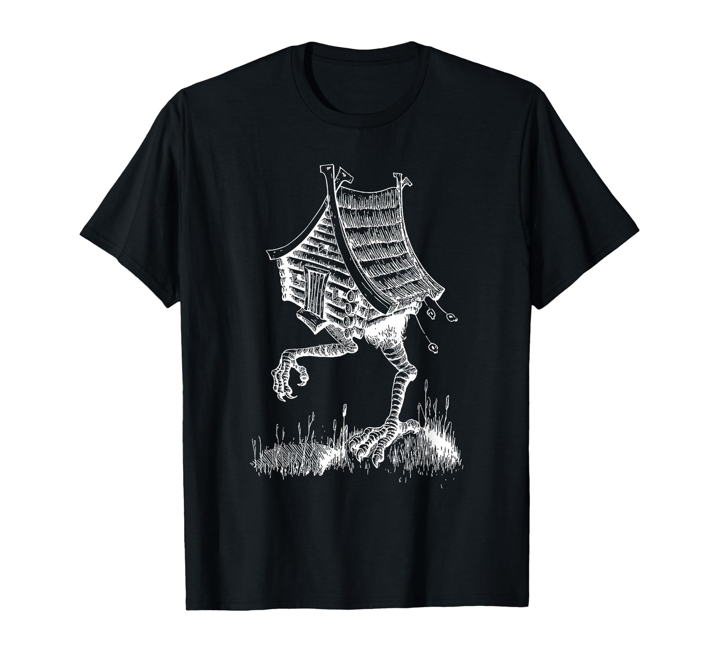 House of Baba Yaga Slavic folklore Russia fairy tale art T-Shirt