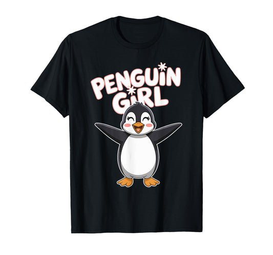 Penguin Girl | Womens Penguin Apparel | Kids Girls Penguin T-Shirt