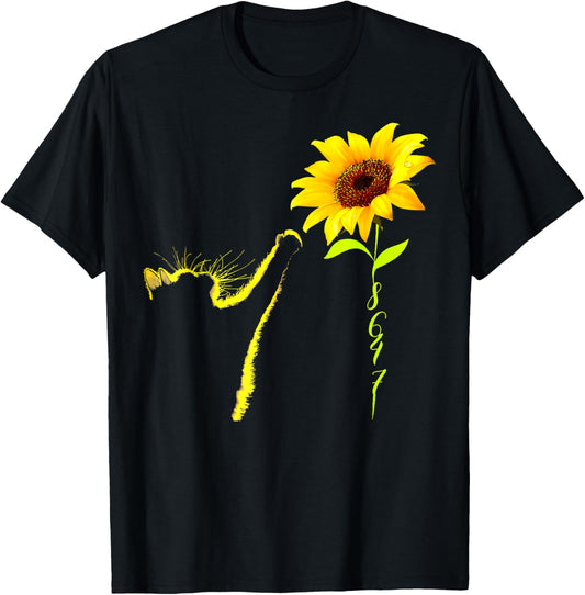 8647 Subtle 86 47 Cat Sunflower Cat Lovers 8647 Floral T-Shirt