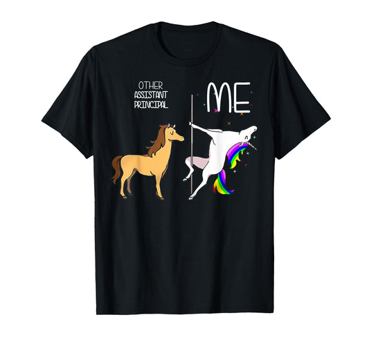 Unicorn Pole Dancing Other Assistant Principal l Me T-Shirt