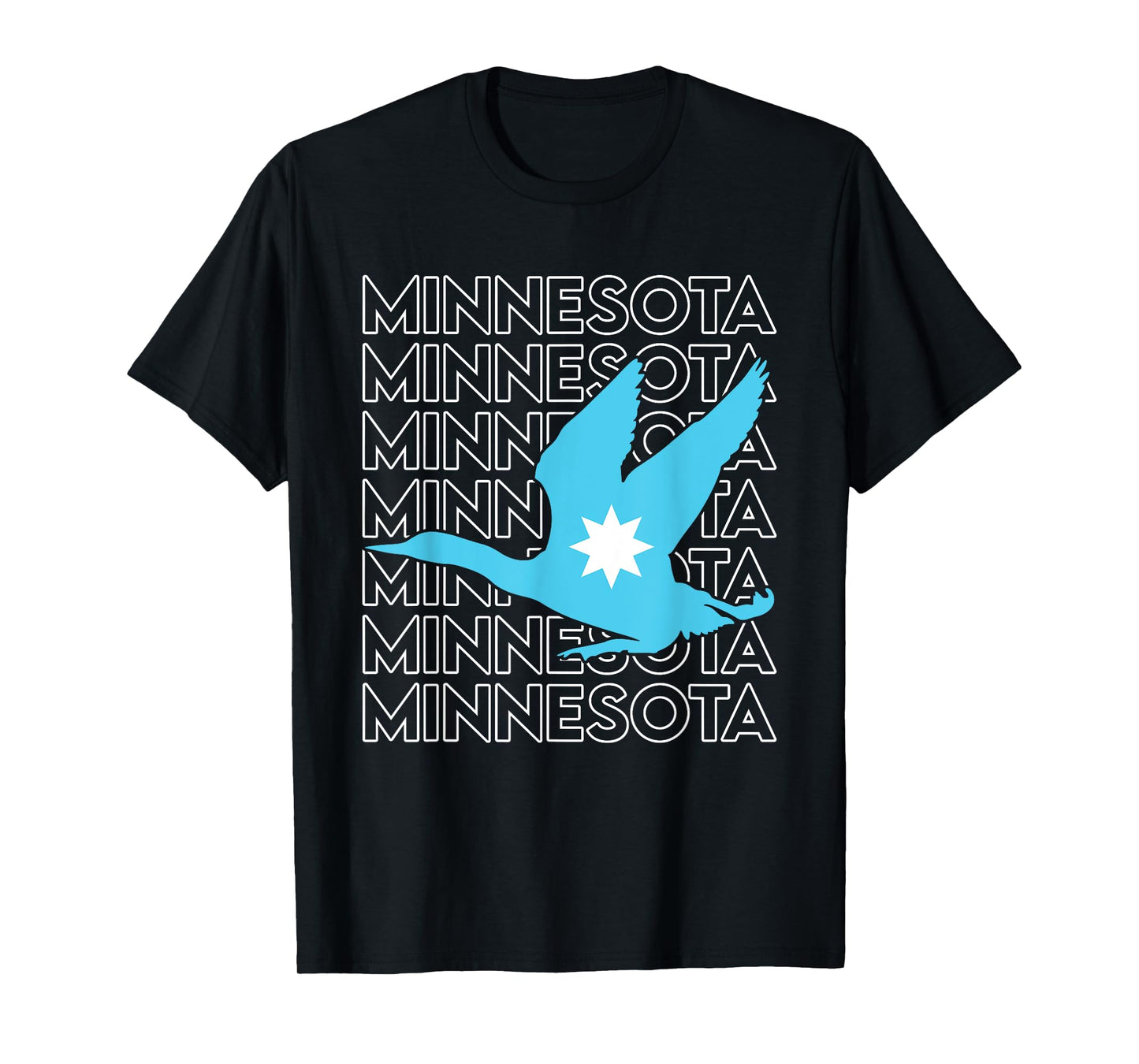 Minnesota State Loon Souvenir MN State Flag Loon Bird T-Shirt