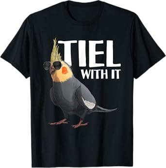 Cool Cockatiel Art For Men Women Kids Cockatiel Parrot Bird T-Shirt