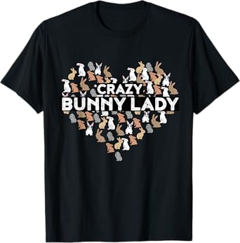 Crazy Bunny Lady Funny Rabbit T-Shirt