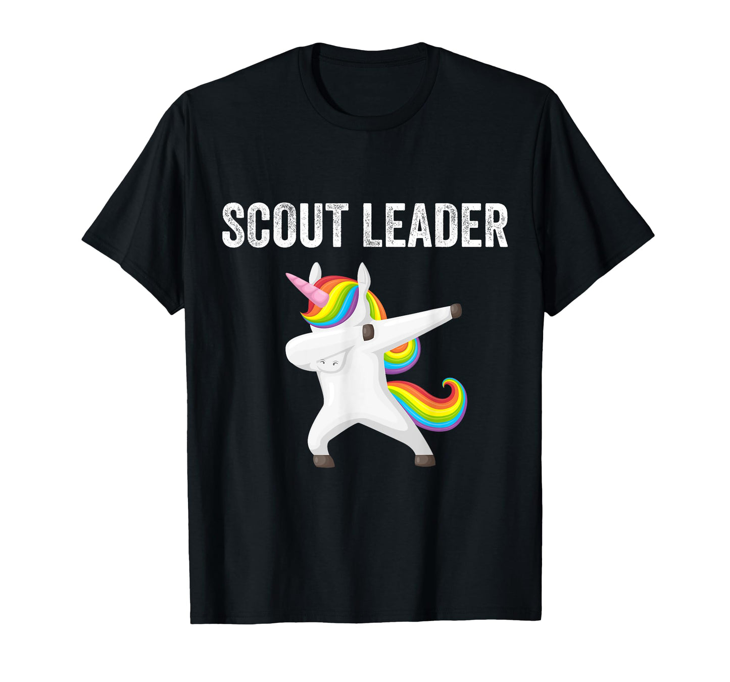 Scout Leader Dabbing Unicorn Funny Scouting Gift T-Shirt