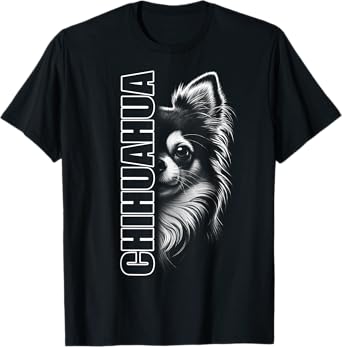 Fashionable Chihuahua Design with Stylish Text T-Shirt