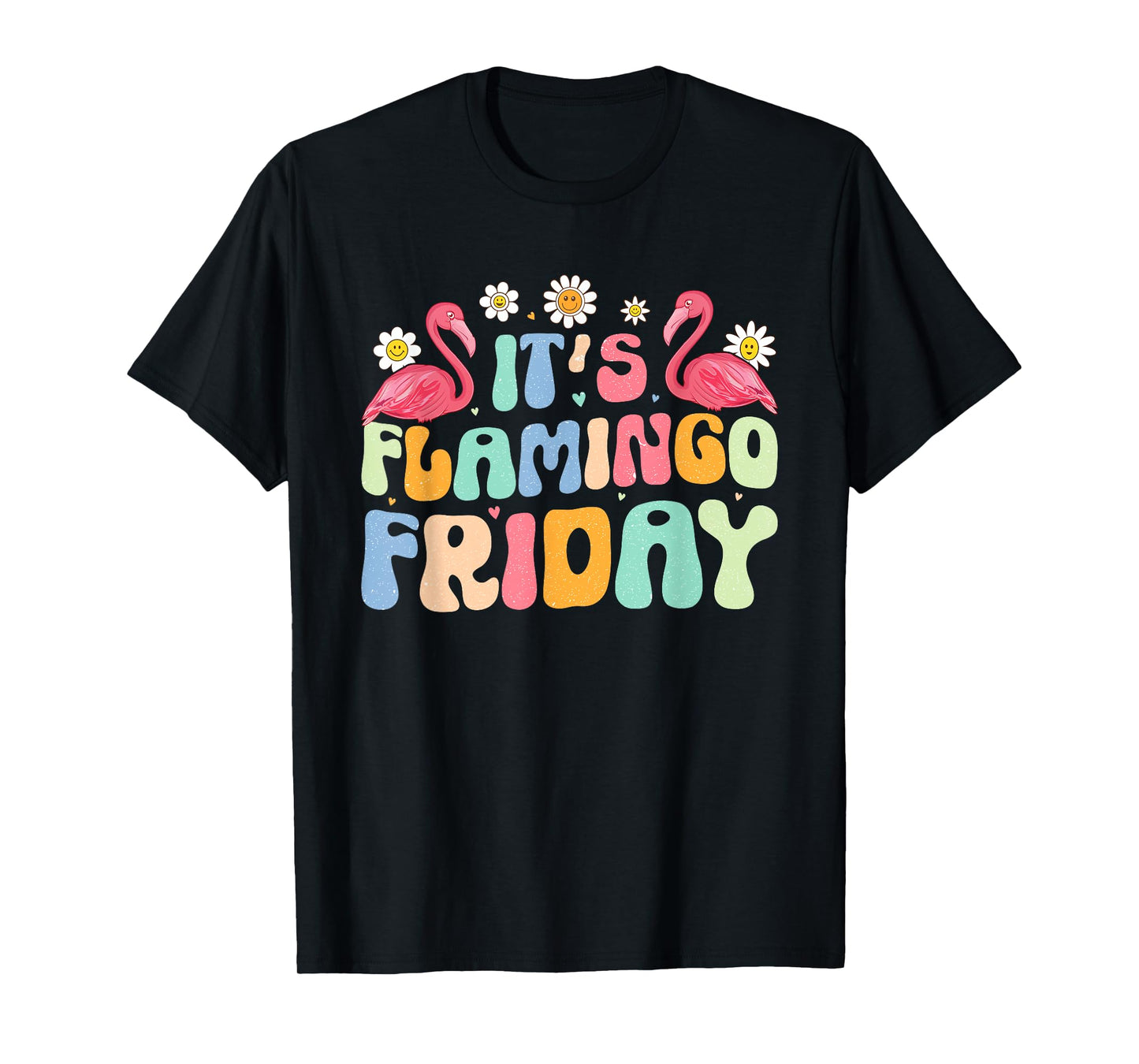 Groovy Flamingo It’s Flamingo Friday Birds Wearing Glasses T-Shirt