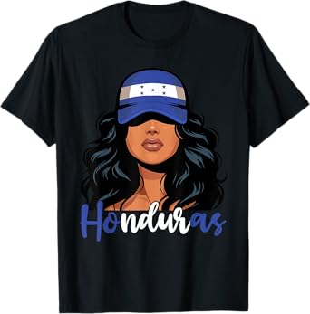 Honduran Girl Honduras Flag Proud Hondureña Women T-Shirt