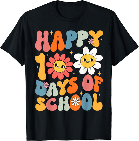100th Day of School Groovy In My 100 Days of School Teacher T-Shirt